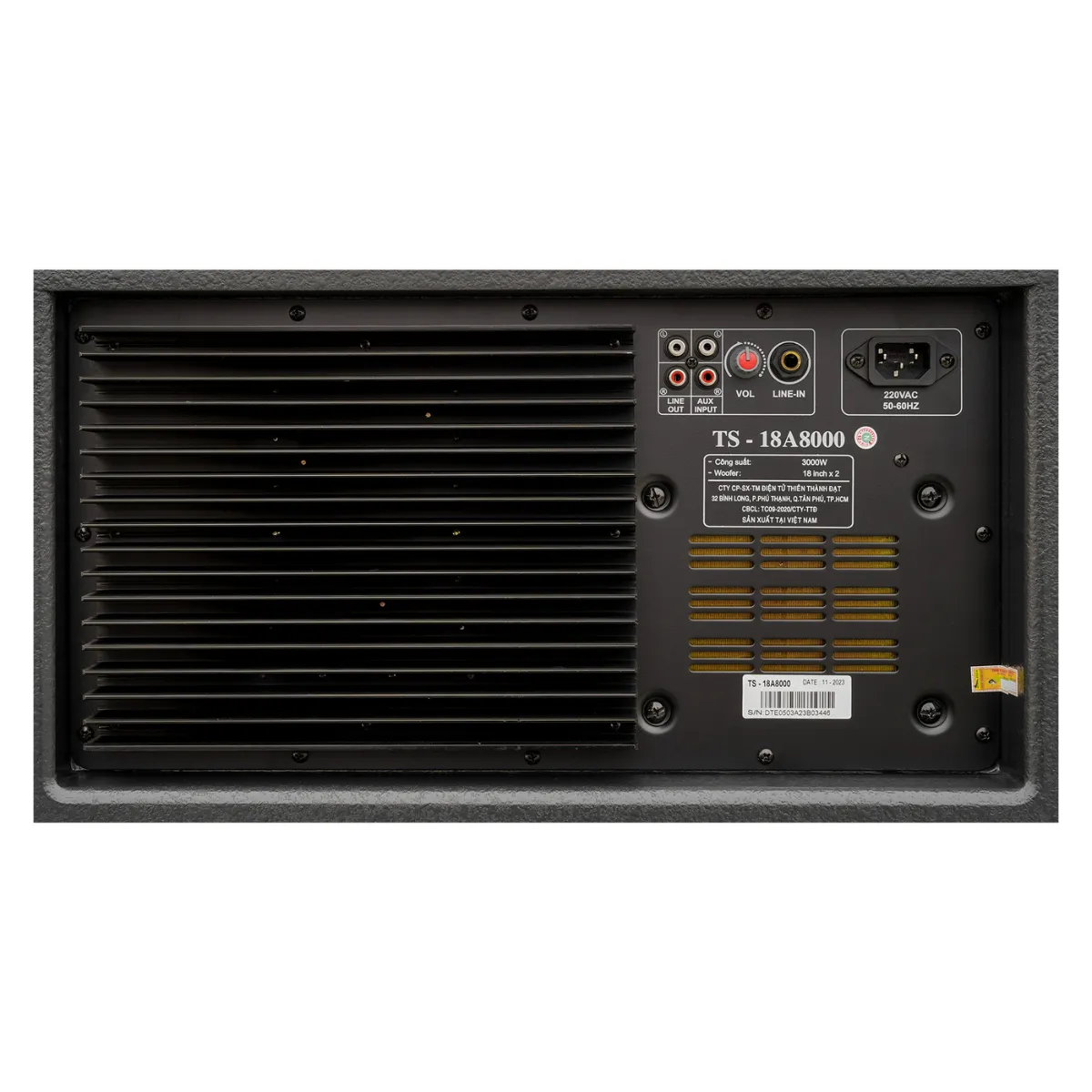 Loa kéo điện Dalton TS-18A8000 (2 bass 50cm, 3000W, Kèm 2 micro) - Hình 7