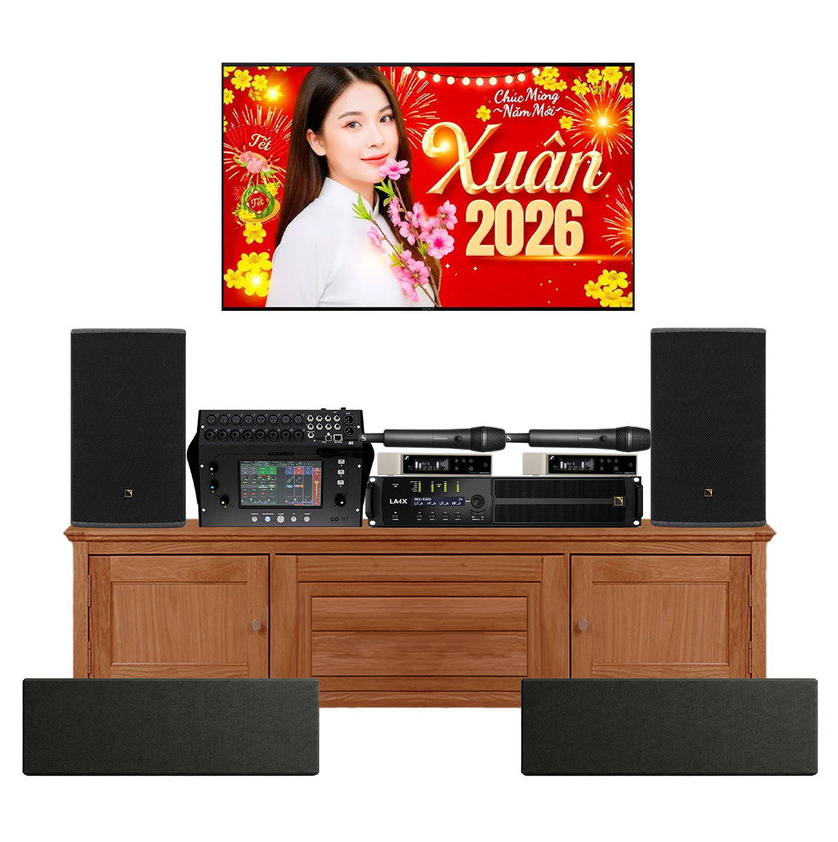 Dàn Karaoke L-Acoustics siêu VIP 02 (L-Acoustics X8, LA4X, Allen & Heath CQ-18T, Syva sub, Sennheiser EW-D 845) - Hình 2