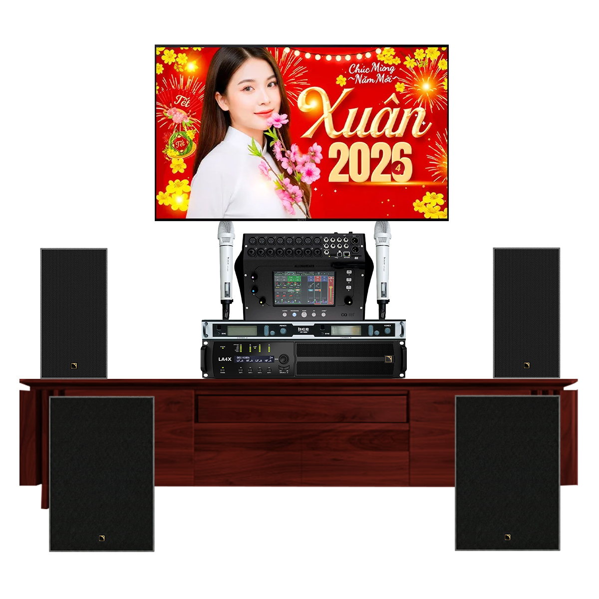 Dàn Karaoke L-Acoustics siêu VIP 03 (L-Acoustics X6i, LA4X, Allen & Heath CQ-18T, Sb6i, BCE VIP6000) - Hình 2