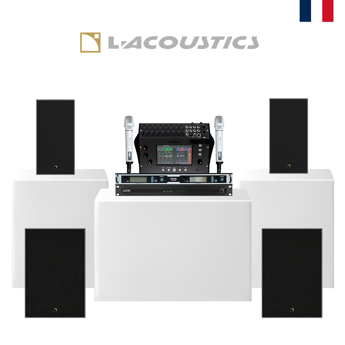 Dàn Karaoke L-Acoustics siêu Vip 04 (L-Acoustics X6i, LA2Xi, Allen & Heath CQ-18T, Sb6i, BCE VIP6000)