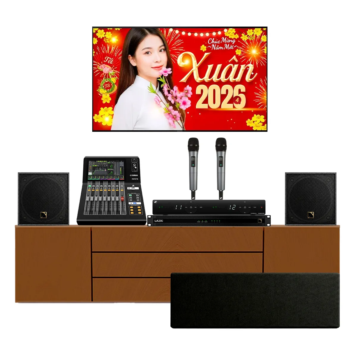 Dàn Karaoke L-Acoustics siêu VIP 05 (L-Acoustics X4i, LA2Xi, Yamaha DM3 Standard, Syva Sub, Sennheiser XSW 1-835 DUAL-B) - Hình 2