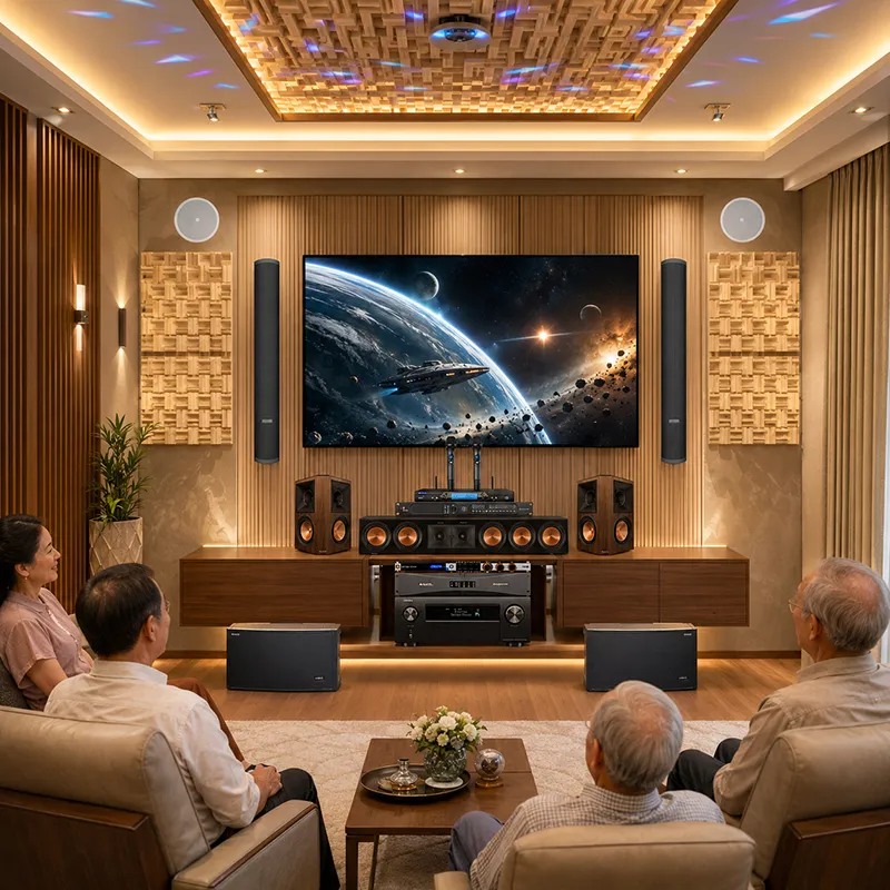 Dàn karaoke, nghe nhạc, xem phim 3 trong 1 Audiocenter 01
