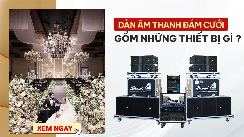 dàn âm thanh đám cưới gồm những thiết bị gì