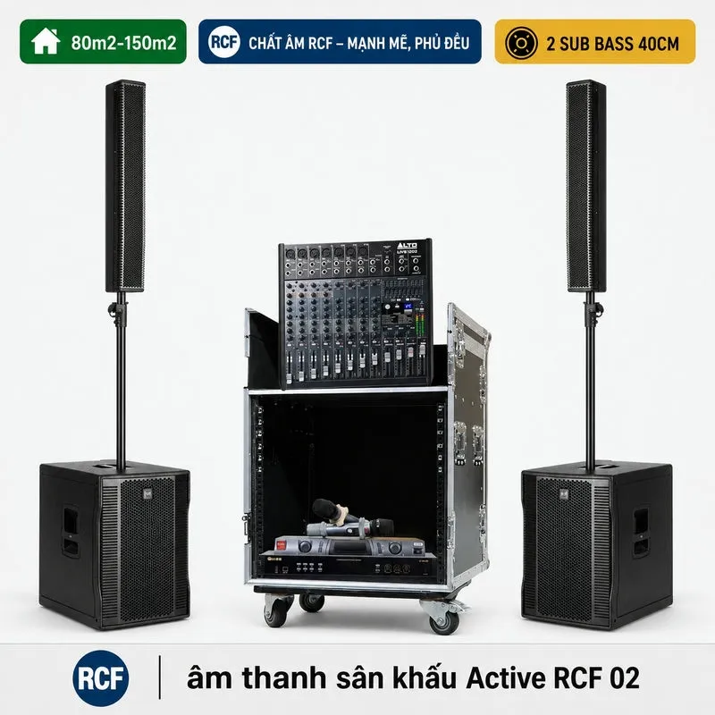Dàn âm thanh sân khấu Active RCF 02