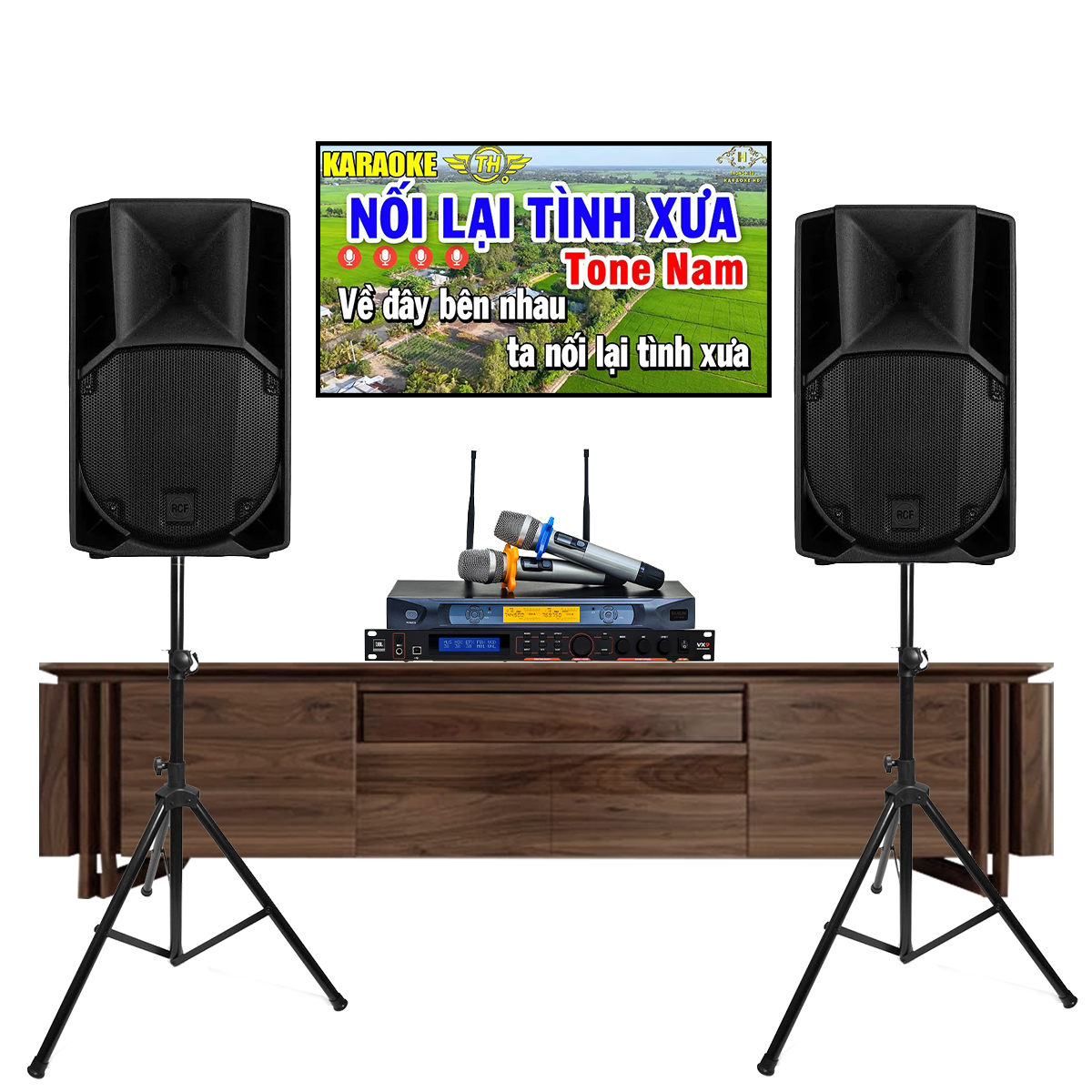 Dàn karaoke RCF Active 01 (RCF ART 710-A MK5, JBL VX9, BCE VIP3000) 