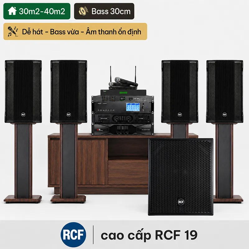 Dàn karaoke cao cấp RCF 19