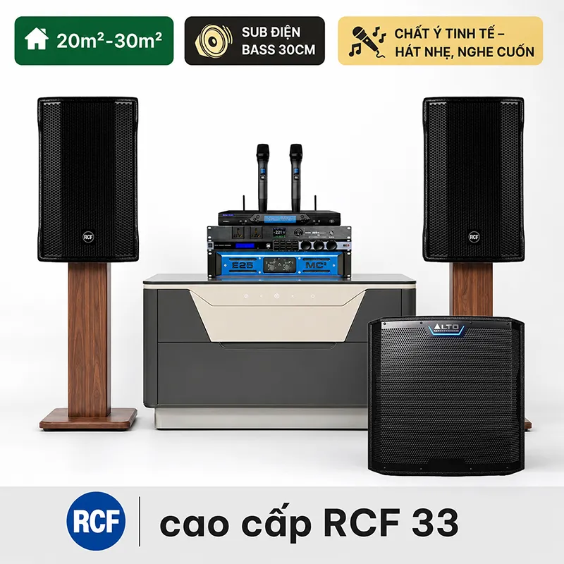 Dàn karaoke cao cấp RCF 33