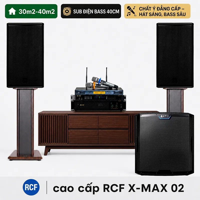 Dàn karaoke cao cấp RCF X-MAX 02