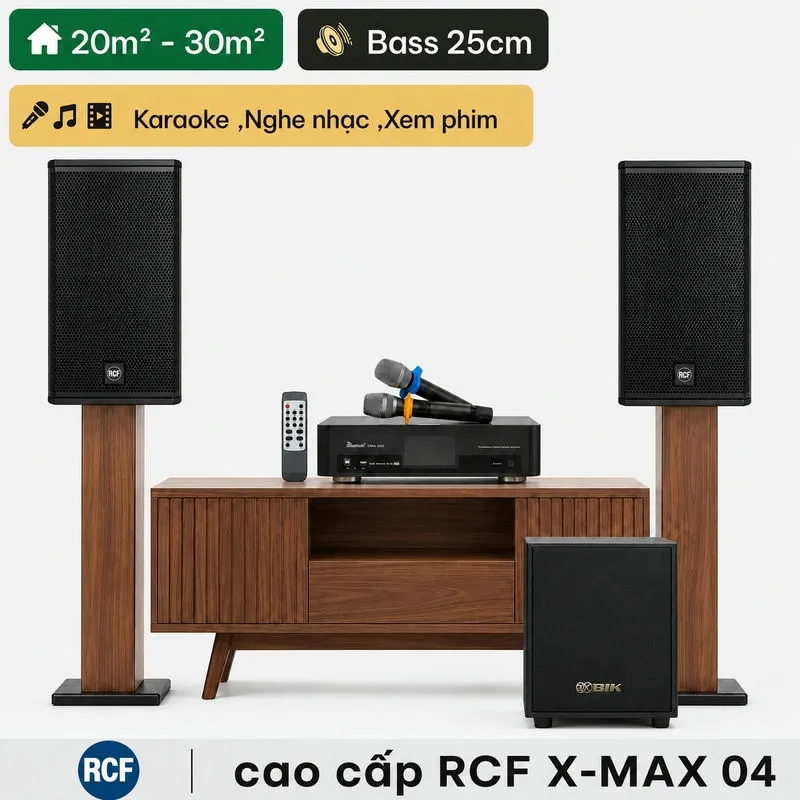 Dàn karaoke cao cấp RCF X-MAX 04