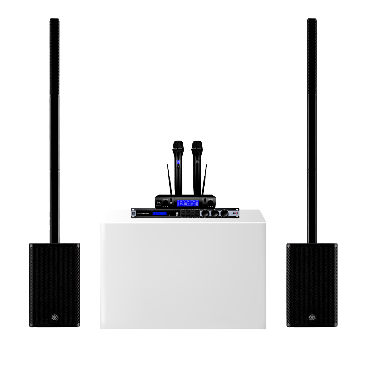 Dàn karaoke di động cao cấp Yamaha 03 (Yamaha DXL1K, JBL KX190, JBL VM300)