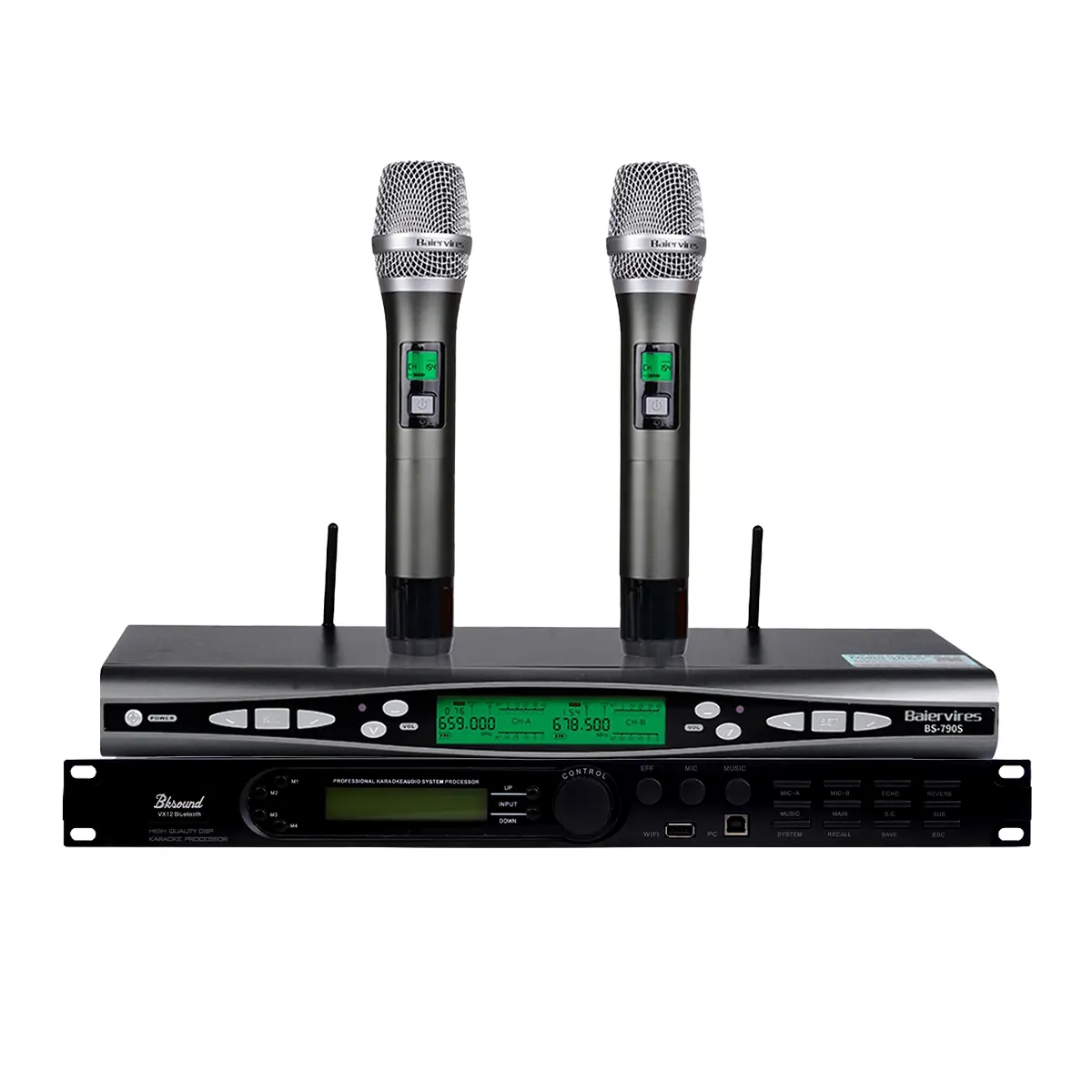Dàn Karaoke Gia Đình Audiocenter 02 (Audiocenter MA12, Bksound VX12, Audiocenter S3118A, Baiervires BS-790) - Hình 4