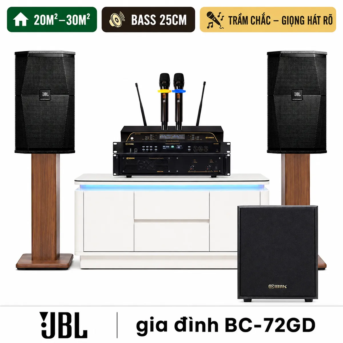 Dàn karaoke gia đình BC-72GD