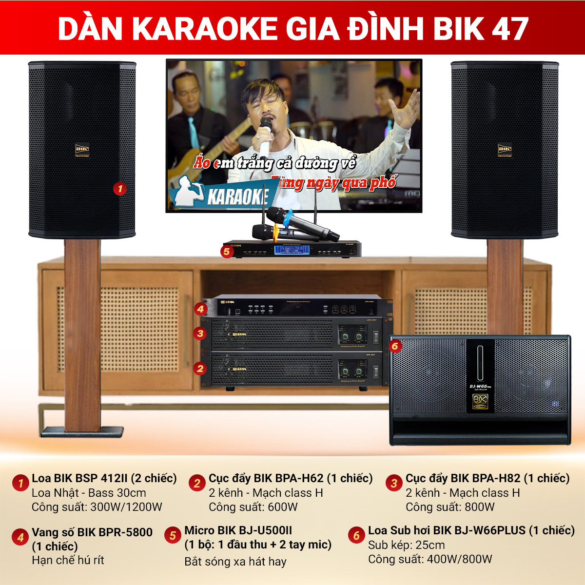 D&agrave;n karaoke gia đ&igrave;nh BIK 47