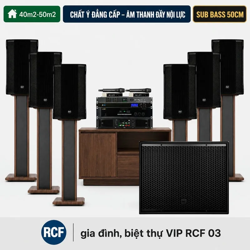 Dàn karaoke gia đình, biệt thự VIP RCF 03
