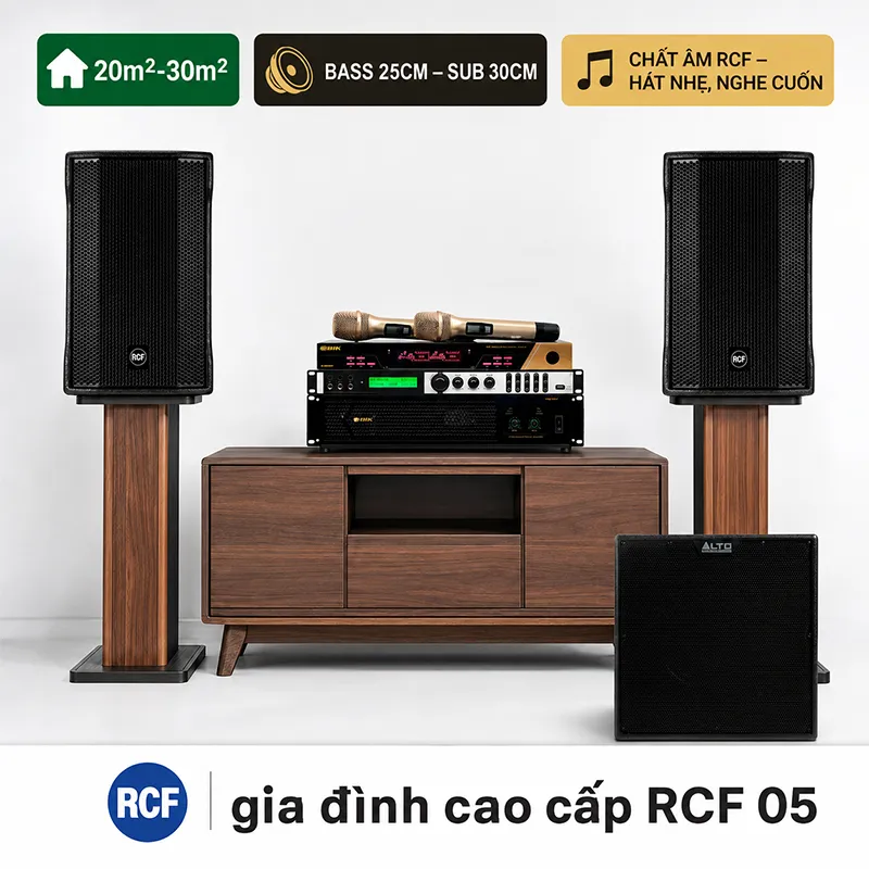 Dàn karaoke gia đình cao cấp RCF 05