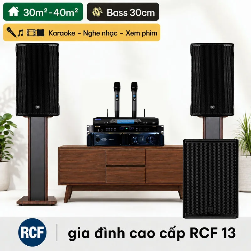 Dàn karaoke gia đình cao cấp RCF 13