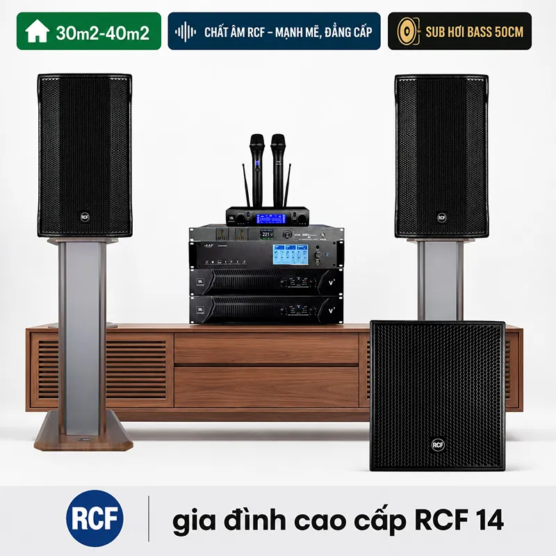 Dàn karaoke gia đình cao cấp RCF 14
