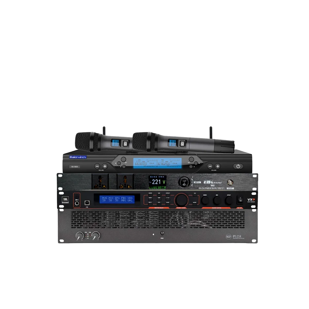 Dàn karaoke gia đình cao cấp RCF 16 (RCF CMAX 4112, IPS 2.5K, JBL VX9, 705-ASMK3, Baiervires BS9800) - Hình 3