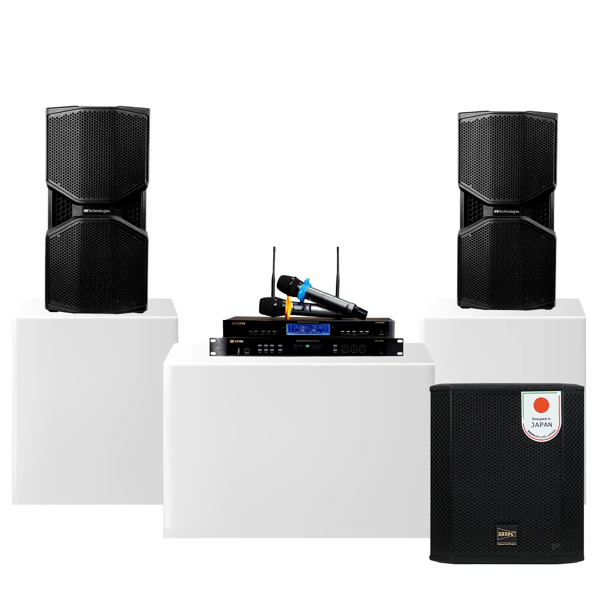 Dàn karaoke gia đình cao cấp dBTechnologies 08 (dBTechnologies Opera Reevo 210, BIK BPR 5800, BIK BBK-W25A,...)