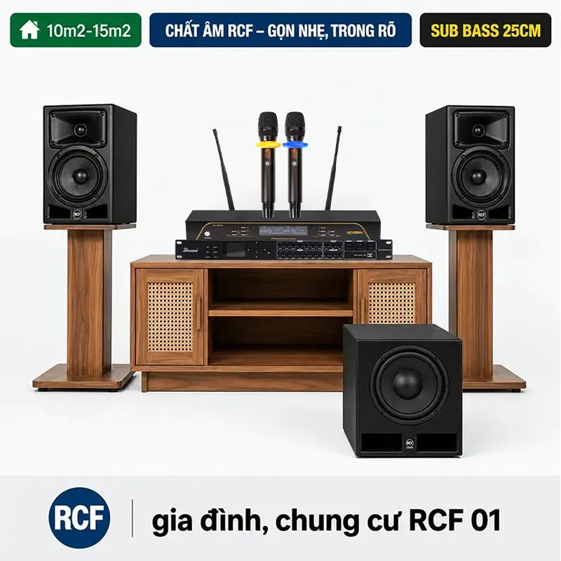 Dàn karaoke gia đình, chung cư RCF 01