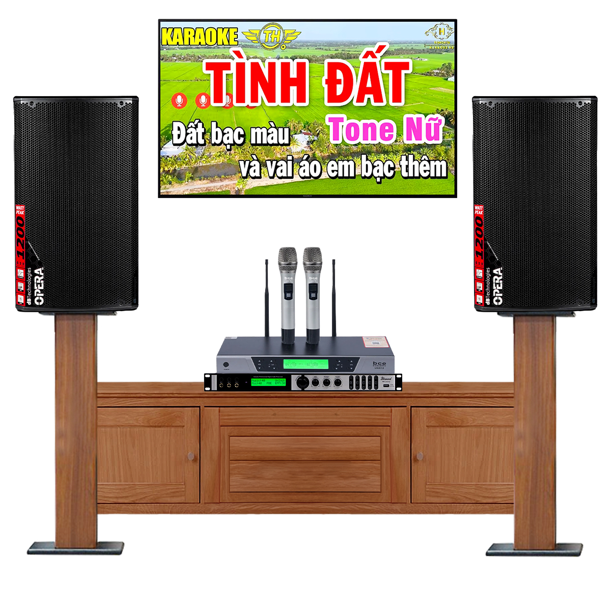 Dàn karaoke gia đình dBTechnologies 15 (dBTechnologies OPERA 15, Bksound X6 Luxury, BCE UGX12)