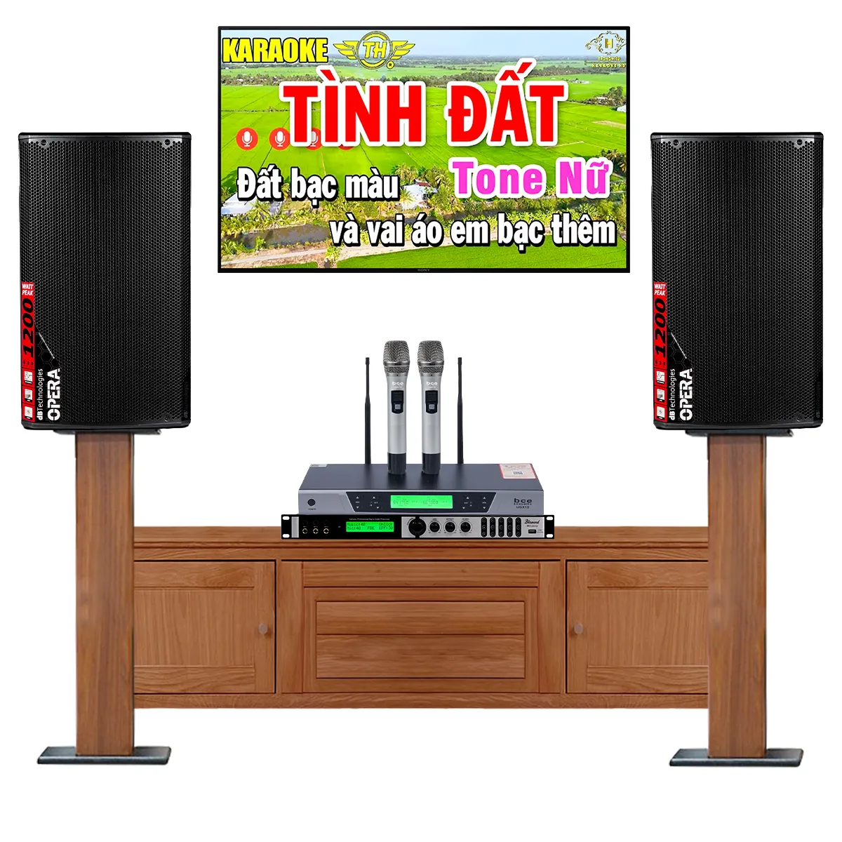 Dàn karaoke gia đình dBTechnologies 15 (dBTechnologies OPERA 15, Bksound X6 Luxury, BCE UGX12)