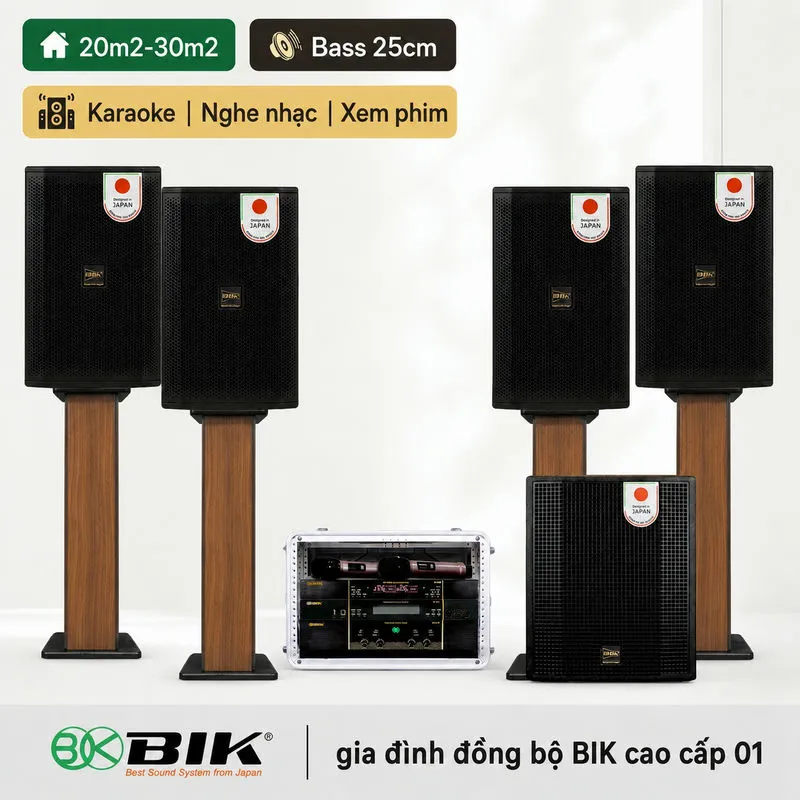 Dàn karaoke gia đình đồng bộ BIK cao cấp 01