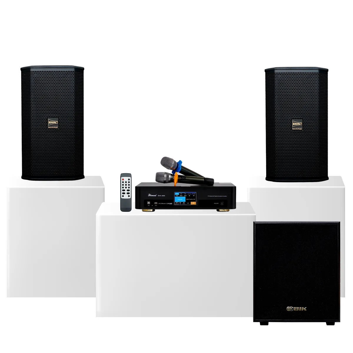 Dàn karaoke gia đình hiện đại BC01 (BIK BSP 410II, BKSound DKA 6500, BIK BJ-W25AV II) - Hình 2