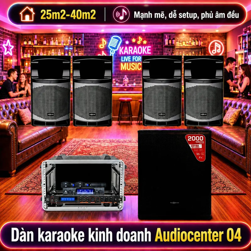 Dàn karaoke kinh doanh Audiocenter 04