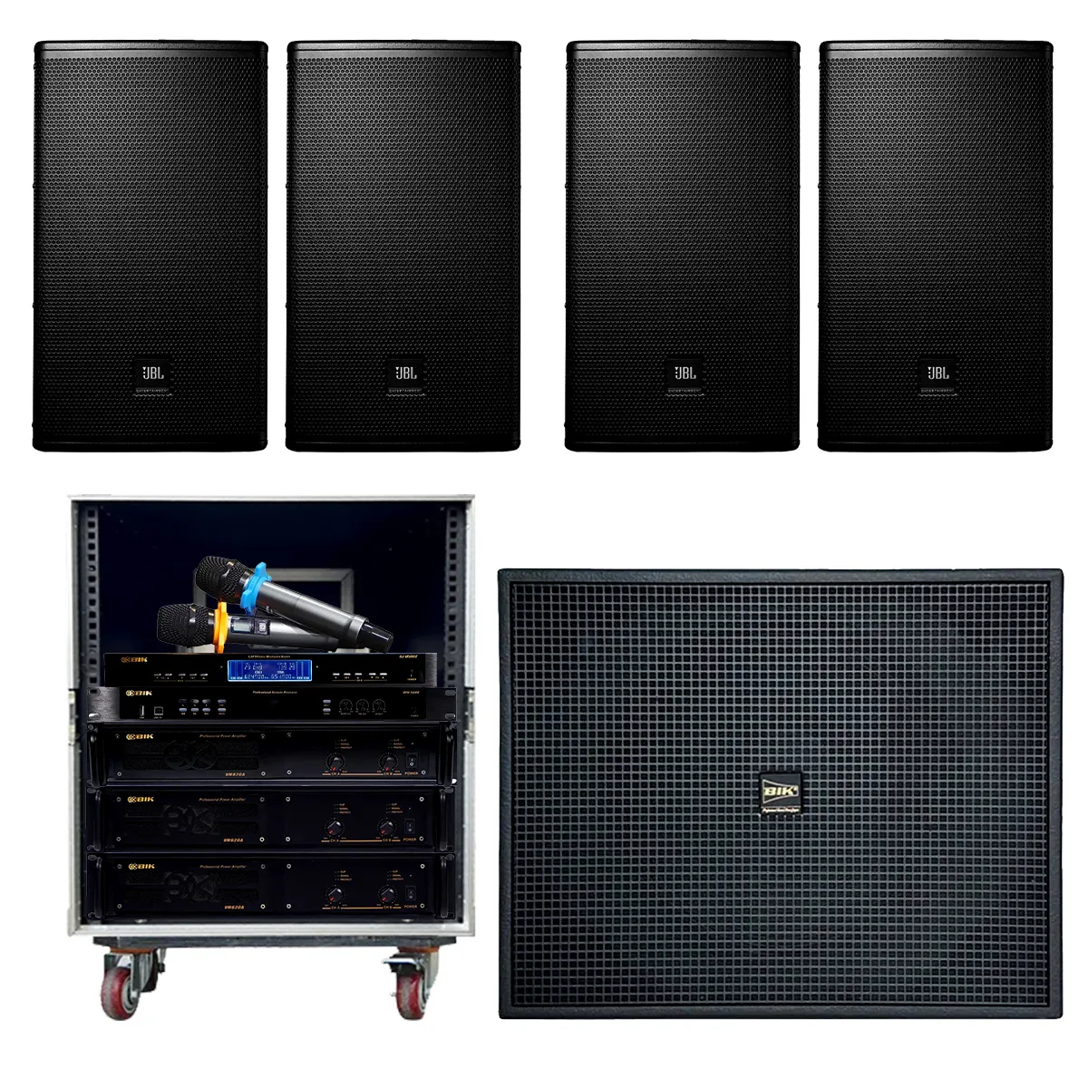 Dàn karaoke kinh doanh BC-23KD (JBL MTS12, BIK VM 620A, BIK VM 820A, BIK BPR-5800, BIK KSP-W181, BIK BJ-U500II)