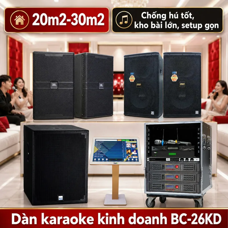 Dàn karaoke kinh doanh BC-26KD