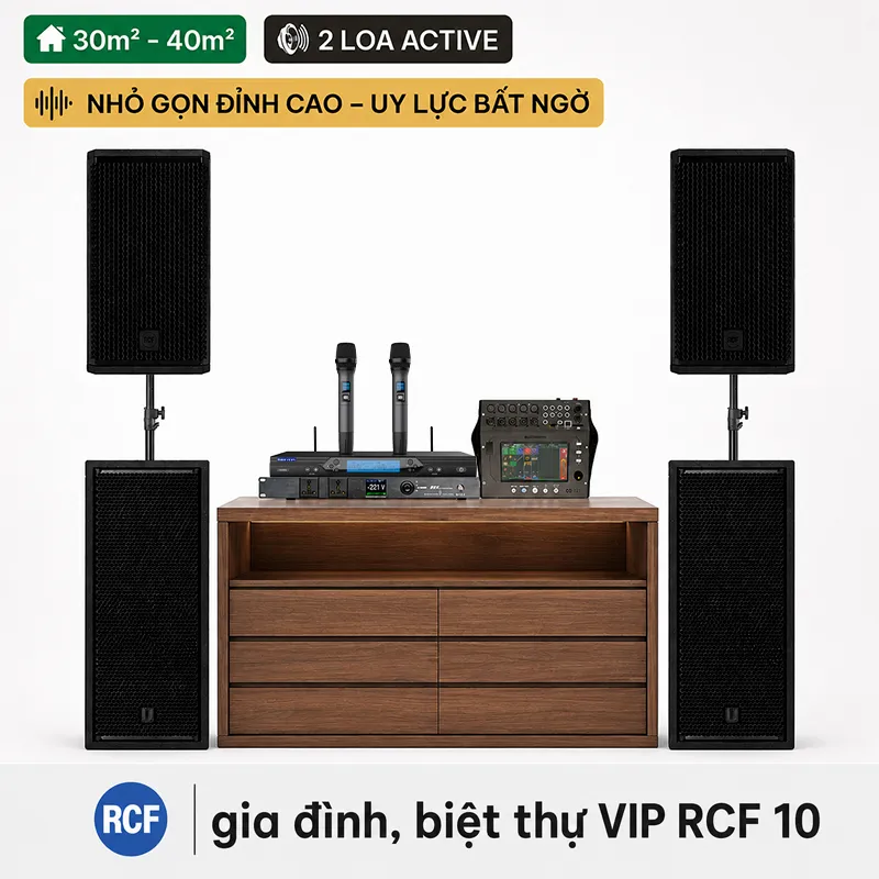 Dàn karaoke gia đình, biệt thự VIP RCF 10