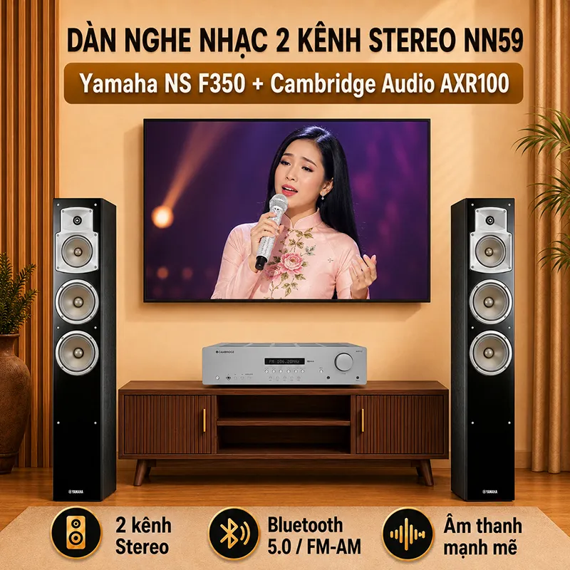 Dàn nghe nhạc 2 kênh Stereo NN59
