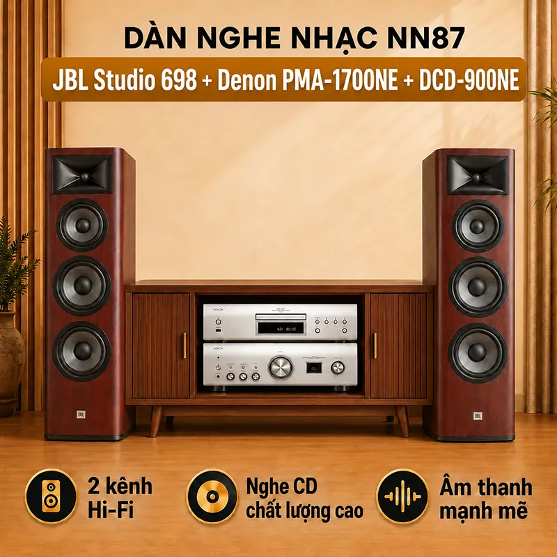 Dàn nghe nhạc 2 kênh Stereo NN87