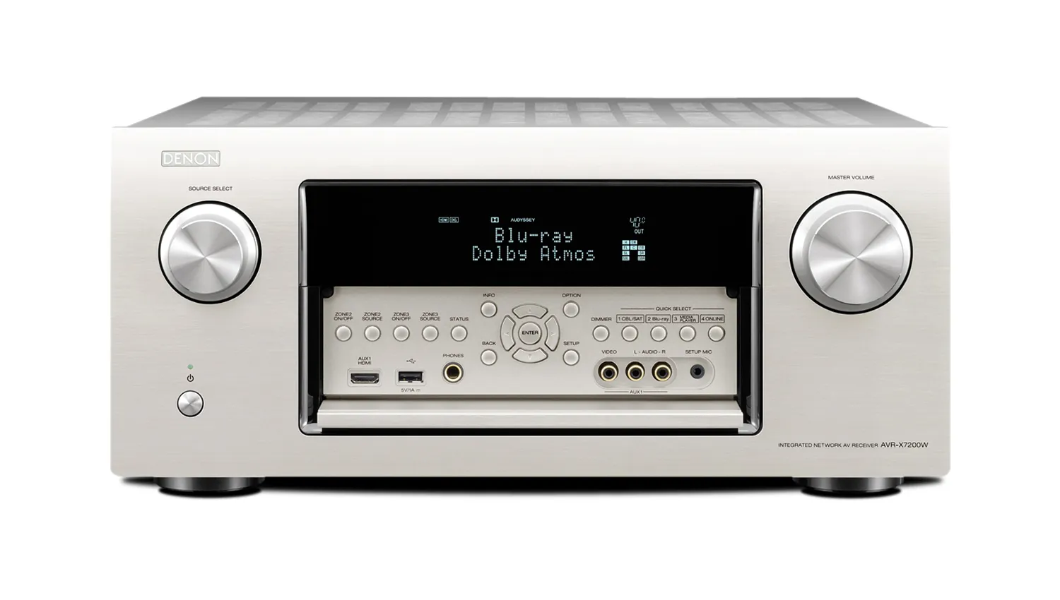 Amply xem phim Denon AVR-X7200WA màu trắng