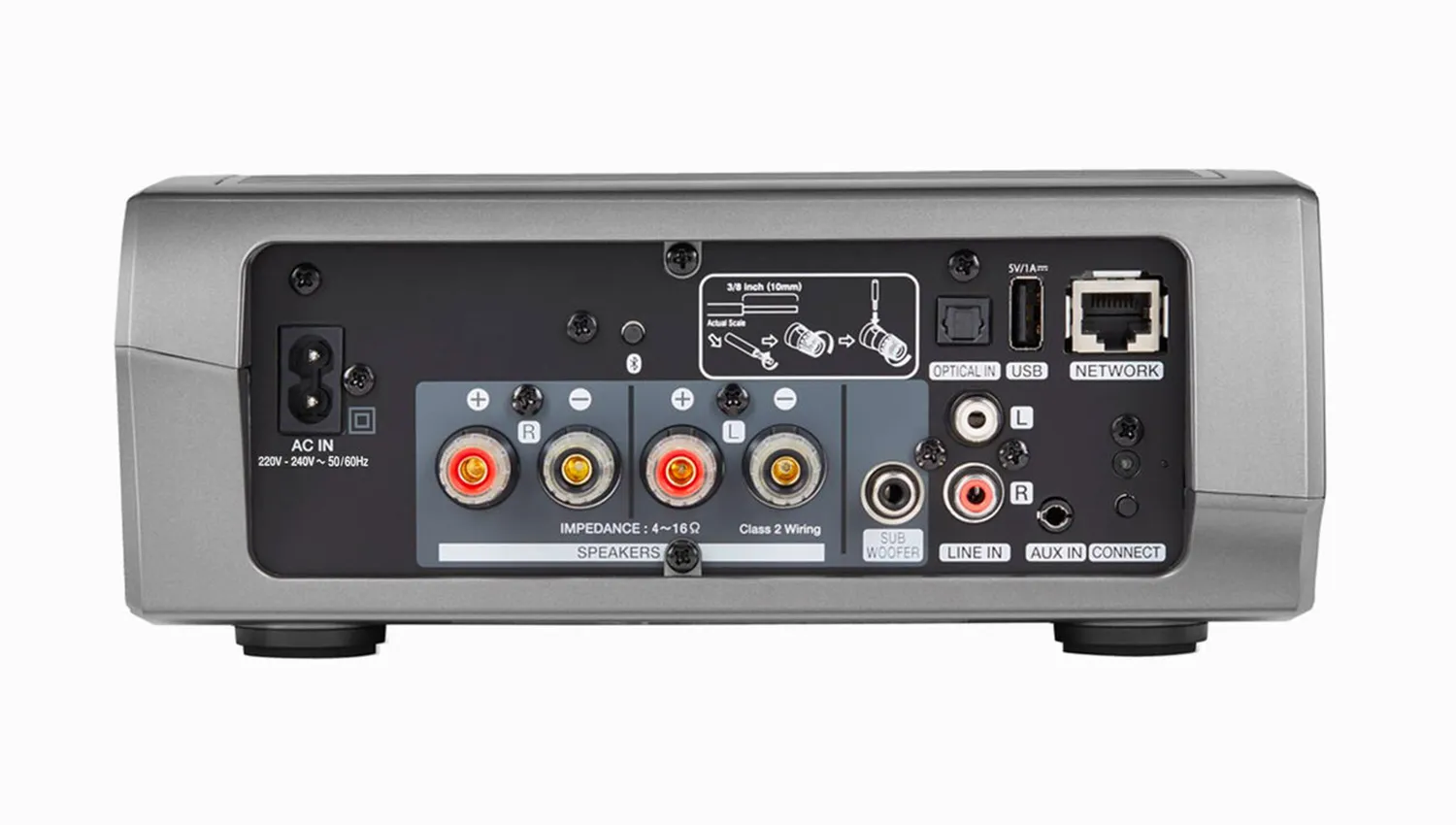 mặt sau Amply Denon HEOS Amp HS2
