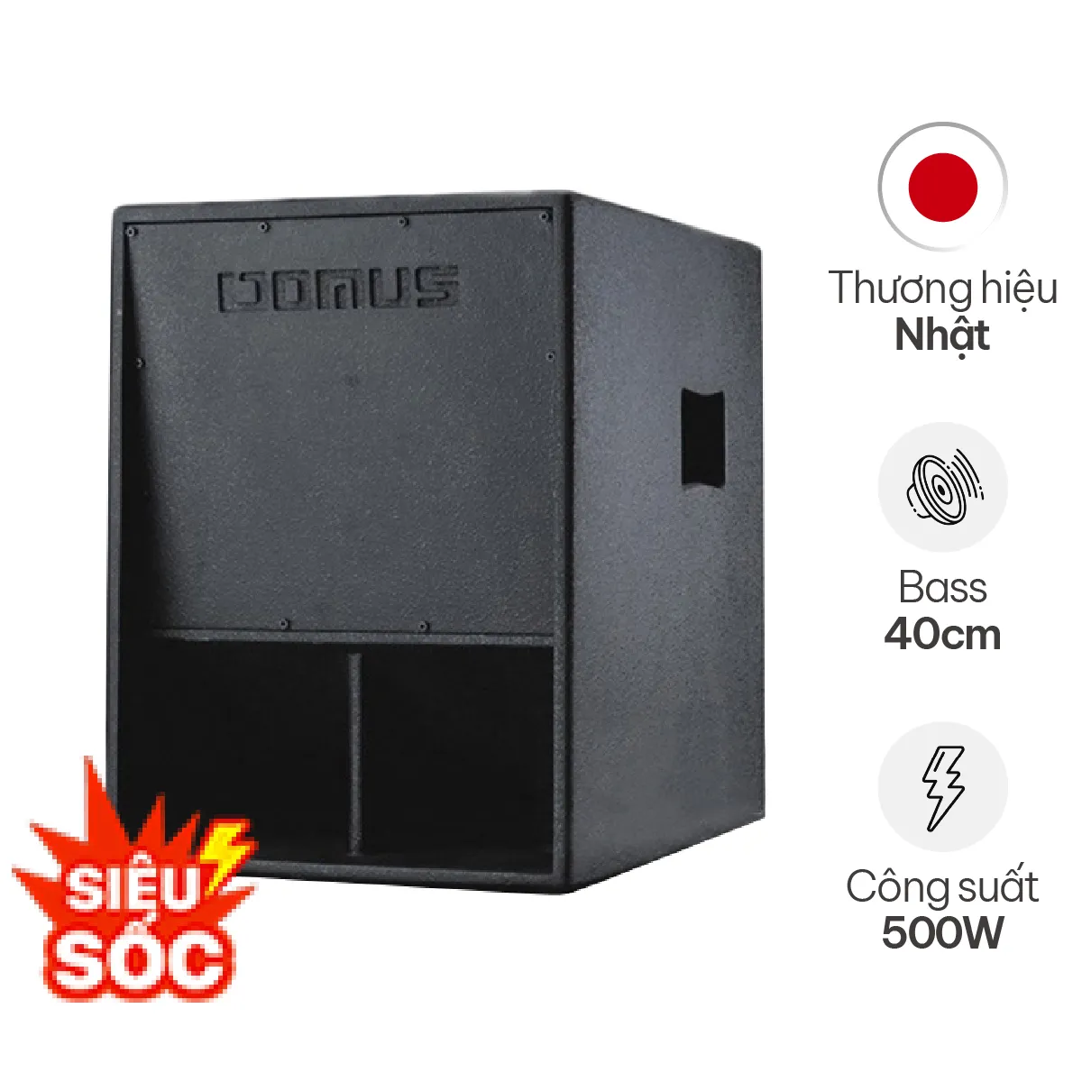 Loa Sub điện Domus 15W (15A-bass 40)