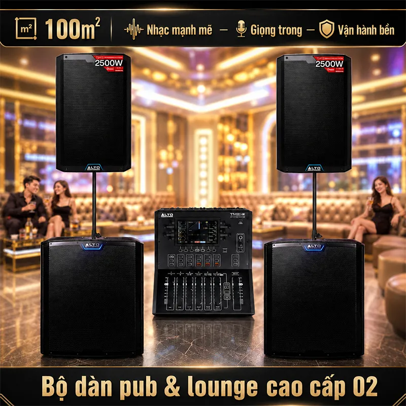 Hệ thống âm thanh quán PUB & Lounge cao cấp 02