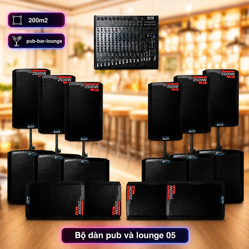 Hệ thống âm thanh quán PUB & Lounge cao cấp 05