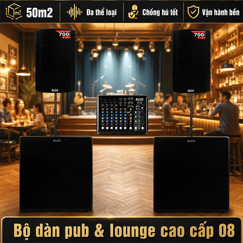 Hệ thống âm thanh quán PUB & Lounge cao cấp 08