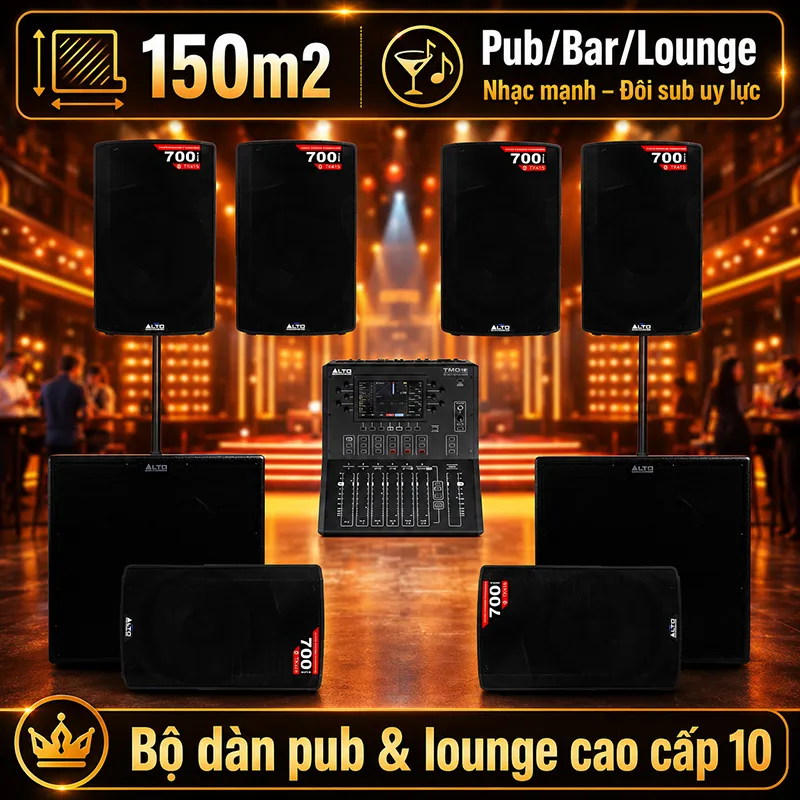 Hệ thống âm thanh quán PUB & Lounge cao cấp 10