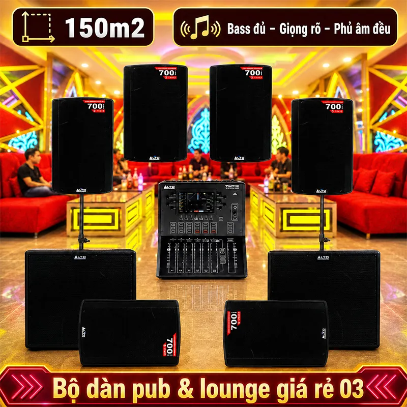 Hệ thống âm thanh quán PUB & Lounge giá rẻ 03