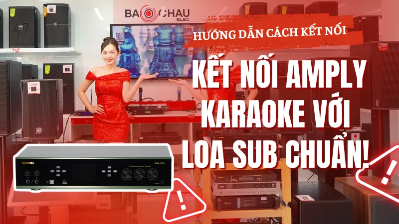 Hướng dẫn cách kết nối loa sub với amply karaoke chuẩn!