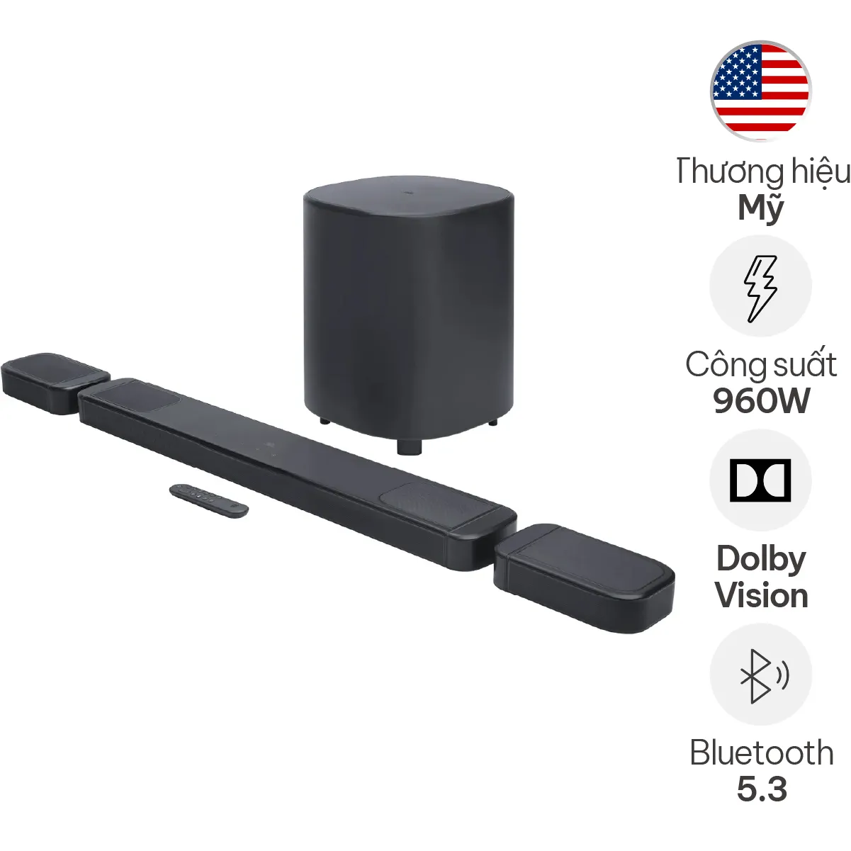 Loa Soundbar JBL Bar 1000MK2 