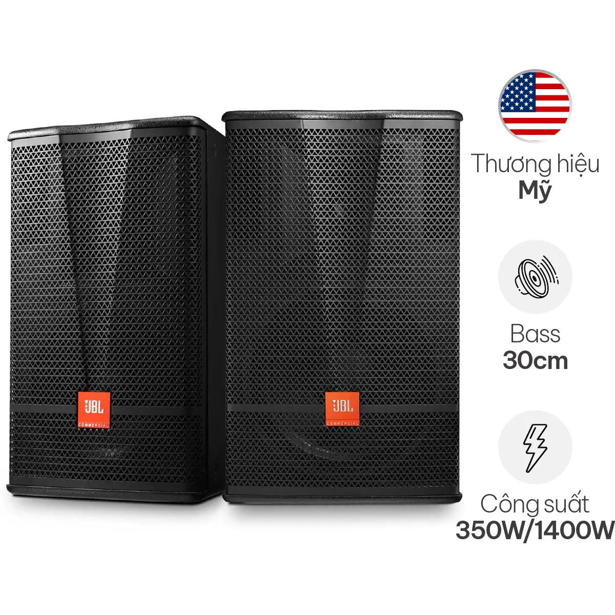 Loa Karaoke JBL CV1270 (Bass 30cm, Ba Sao)