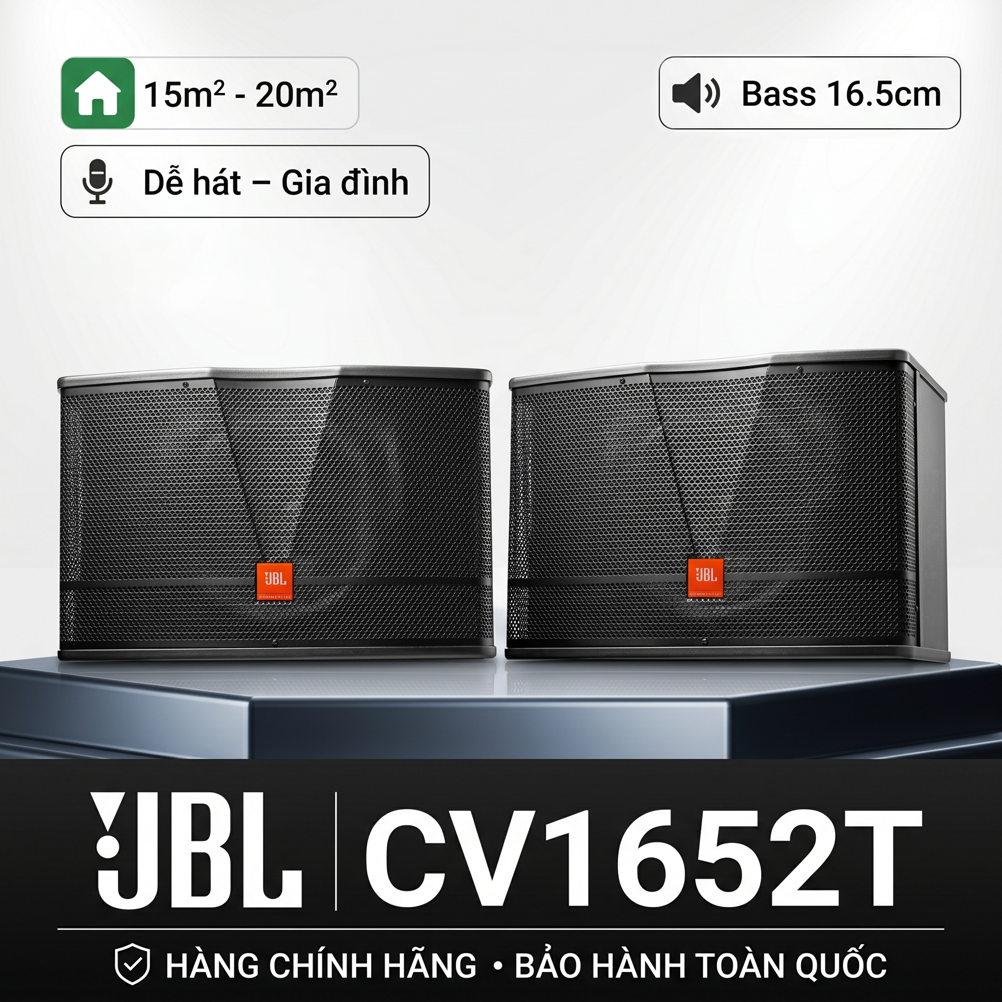 Loa karaoke JBL CV1652T (bass 16.5cm, Ba Sao)