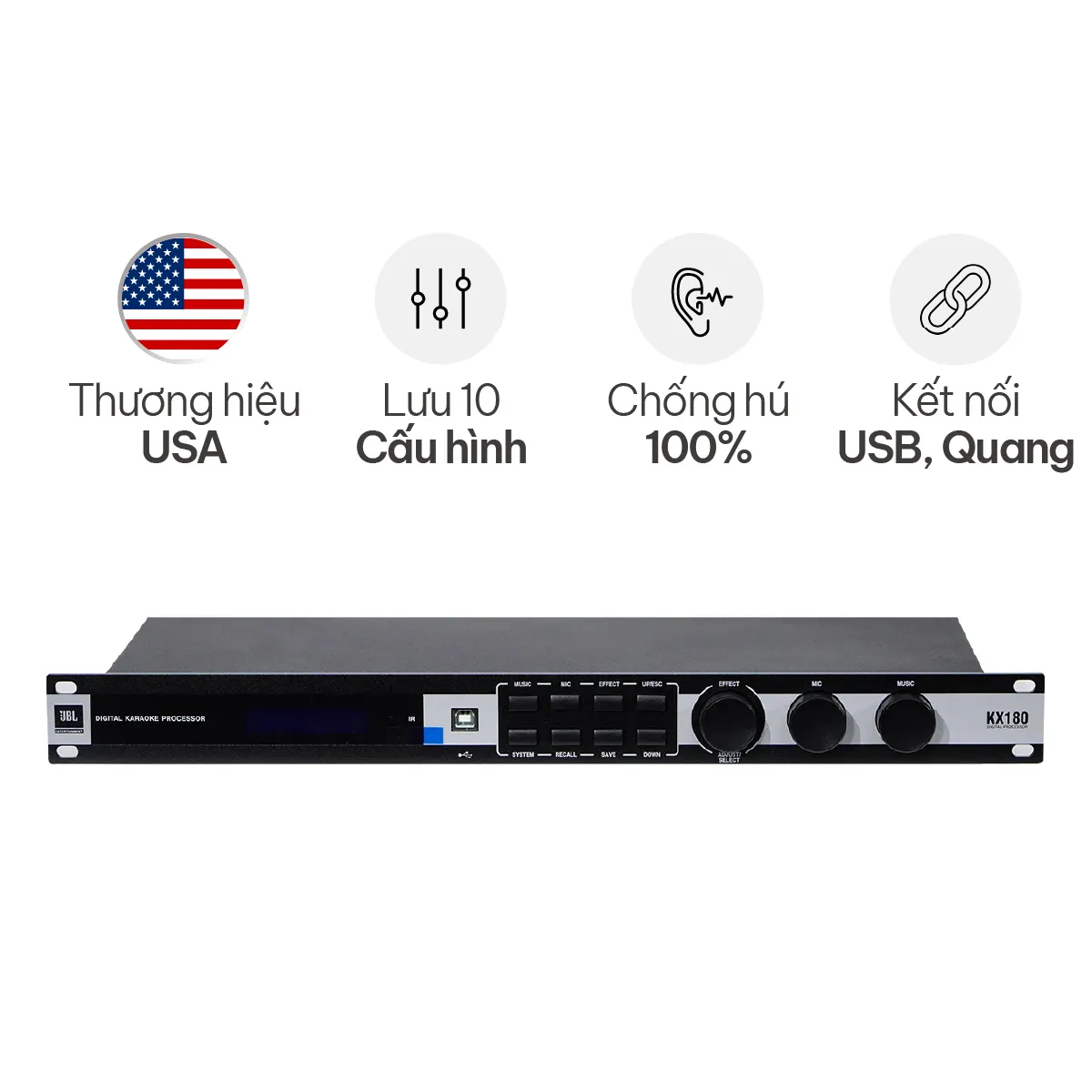 Vang số JBL KX180A
