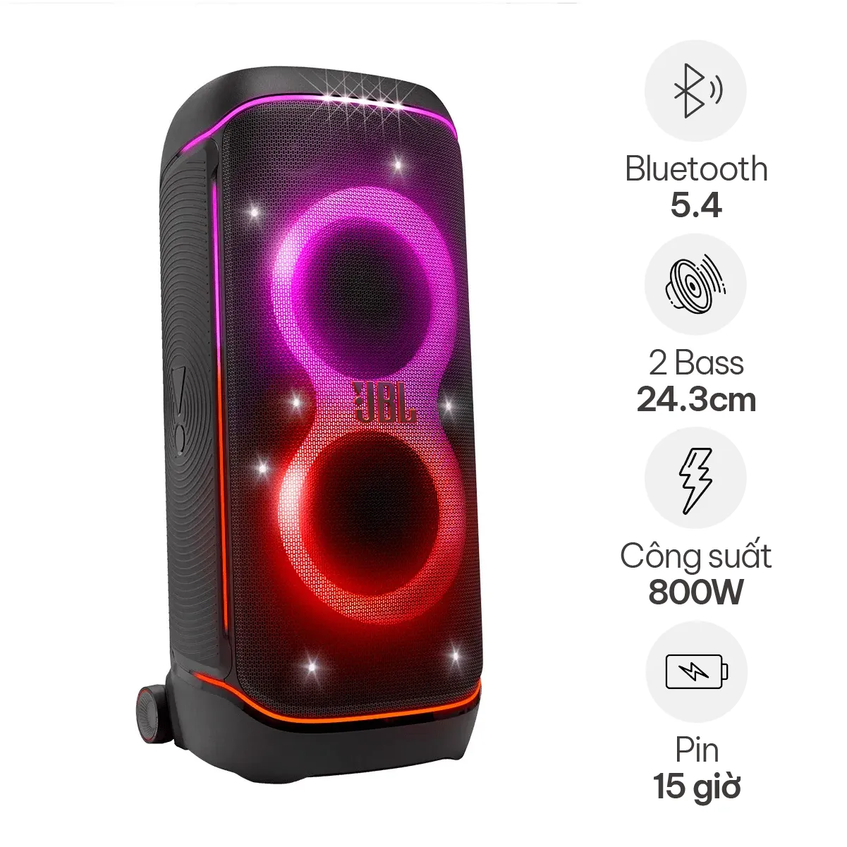 Loa JBL PartyBox 720 (800W, Pin 15h, Bluetooth 5.4)