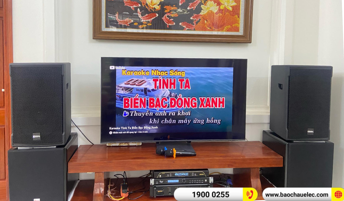 Lắp đặt d&agrave;n Karaoke BIK hơn 37tr cho anh Nam tại Hải Dương
