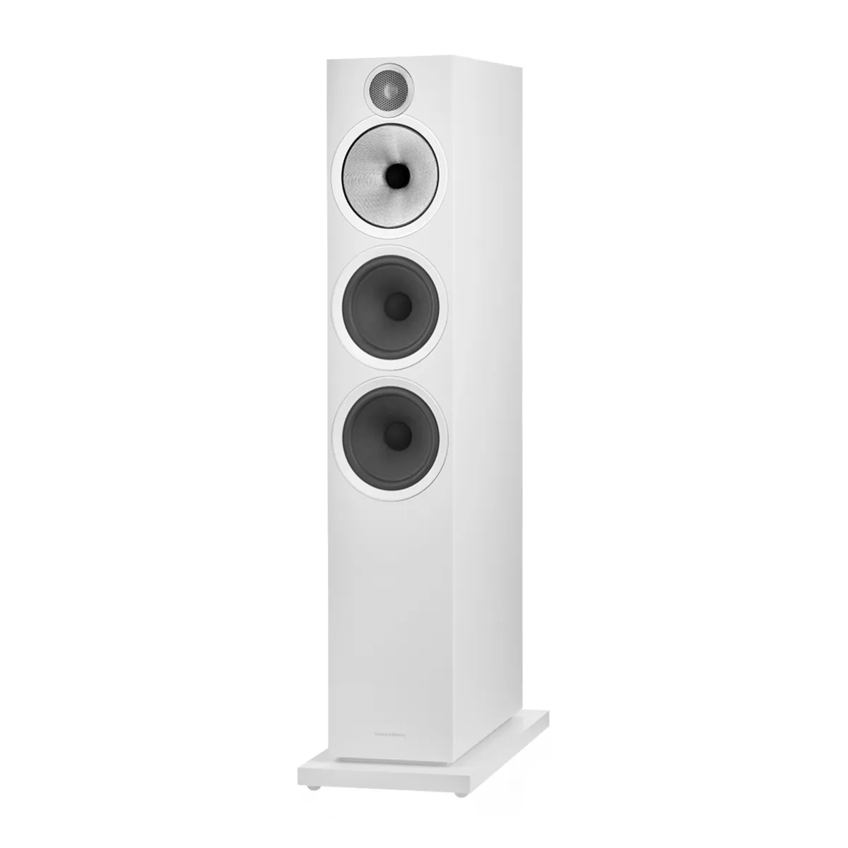 Loa B&W 603 S2 Anniversary Edition White nghiêng phải
